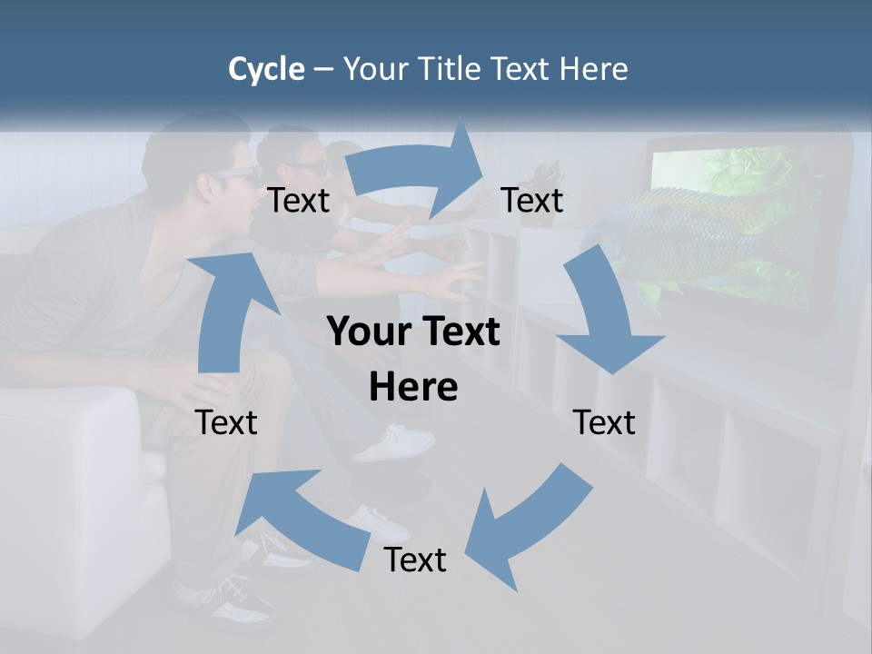 Family Caucasian Water PowerPoint Template