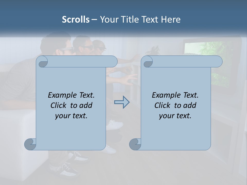 Family Caucasian Water PowerPoint Template