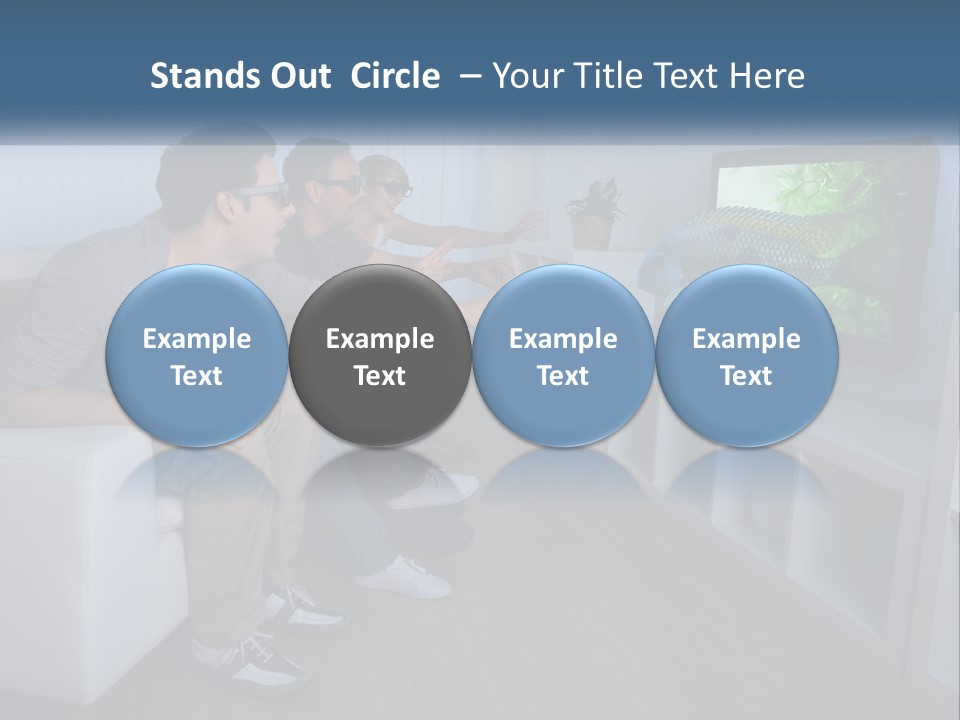 Family Caucasian Water PowerPoint Template