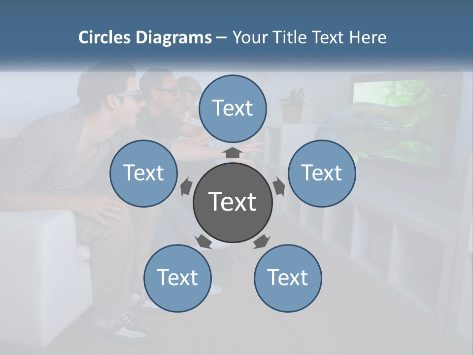 Family Caucasian Water PowerPoint Template