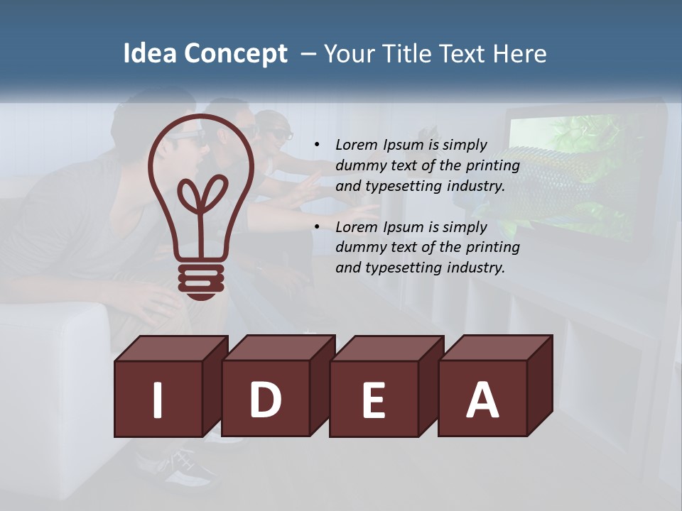 Family Caucasian Water PowerPoint Template