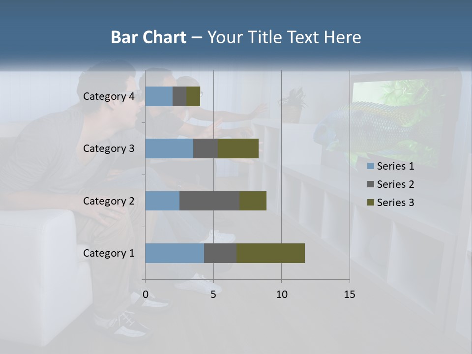 Family Caucasian Water PowerPoint Template