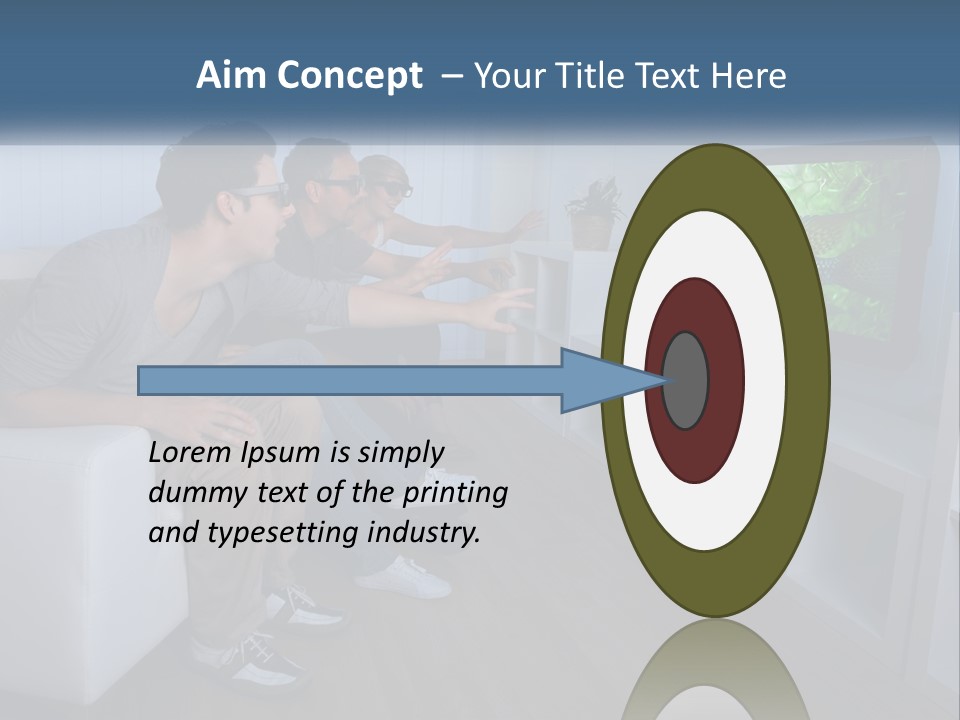 Family Caucasian Water PowerPoint Template