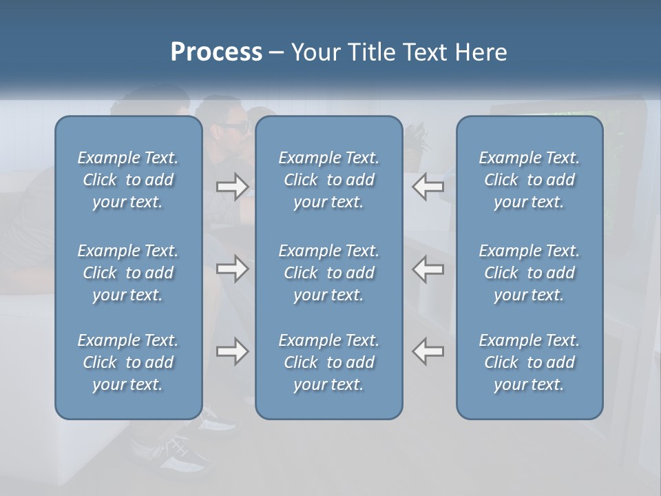 Family Caucasian Water PowerPoint Template