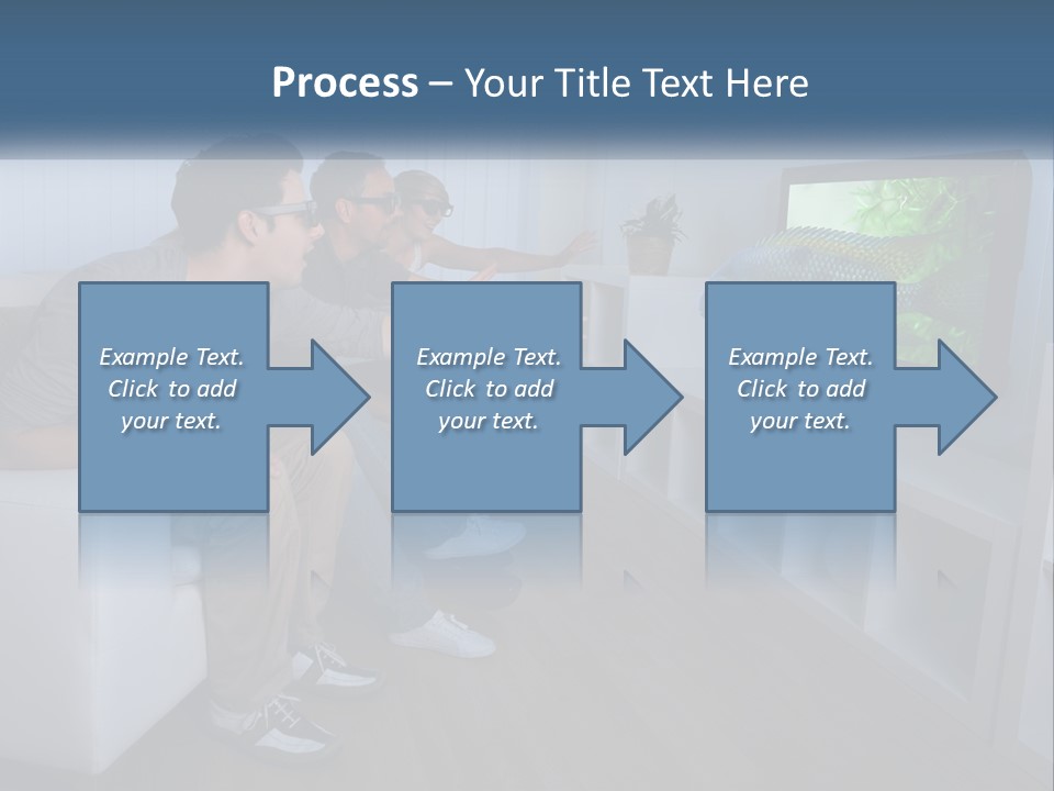 Family Caucasian Water PowerPoint Template