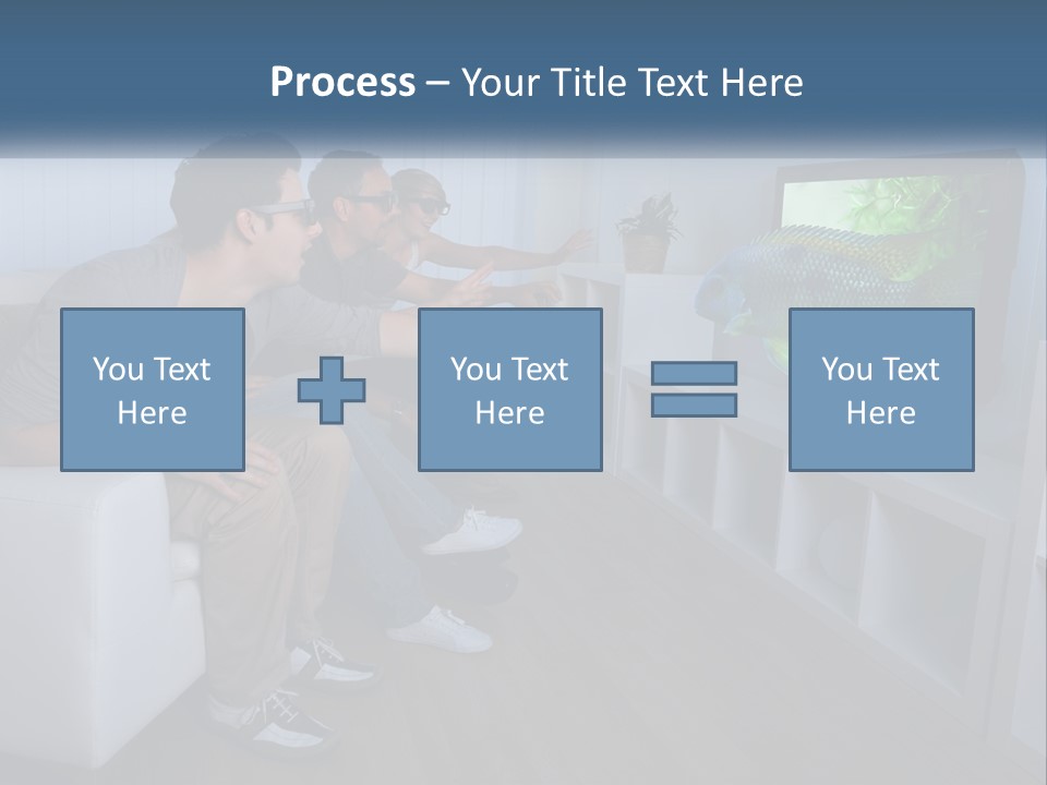 Family Caucasian Water PowerPoint Template