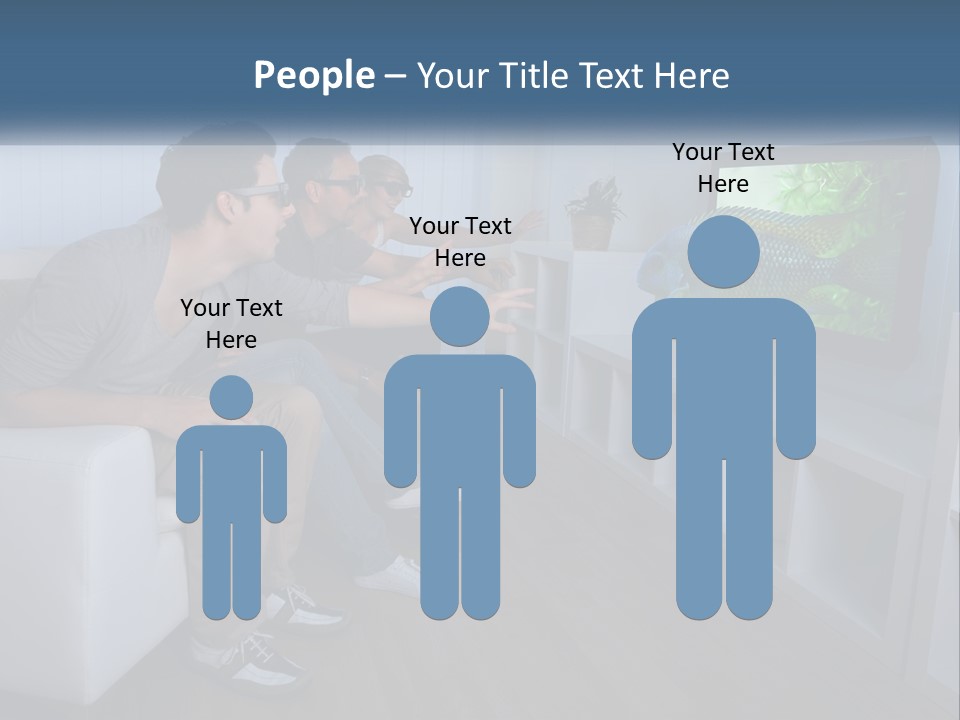 Family Caucasian Water PowerPoint Template