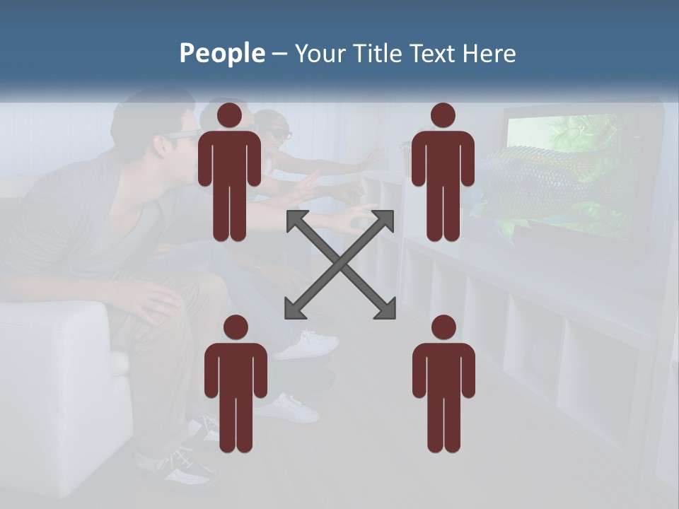 Family Caucasian Water PowerPoint Template