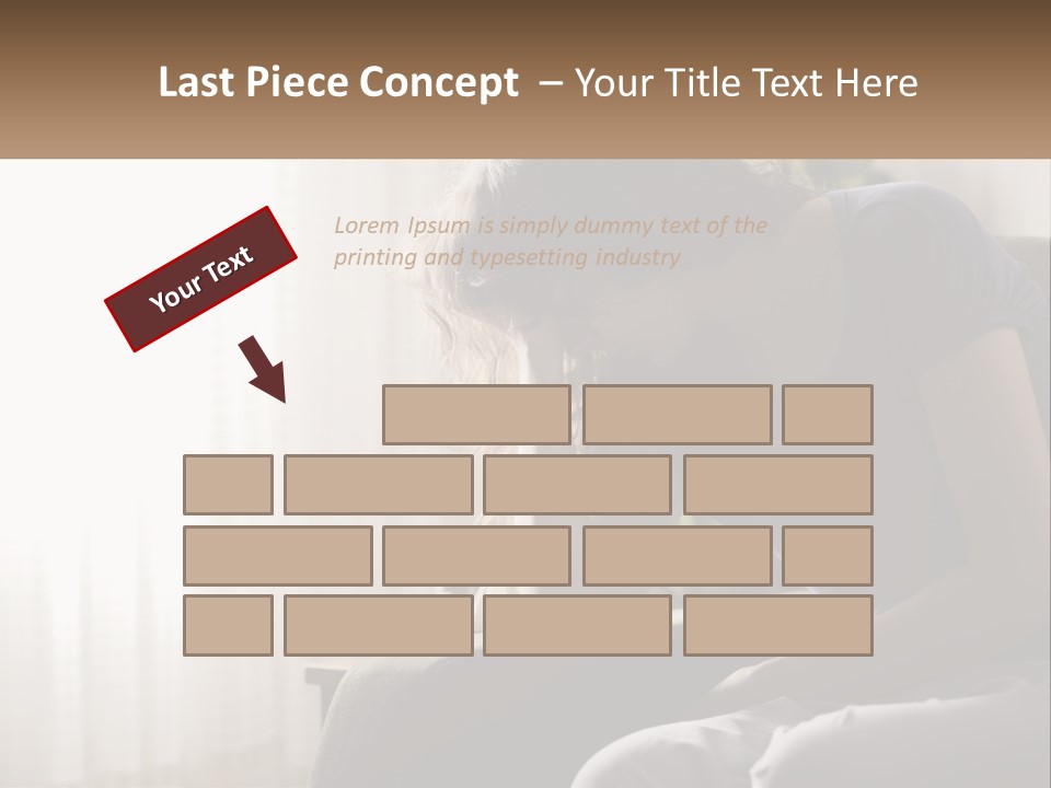 Woman Old Coastal PowerPoint Template