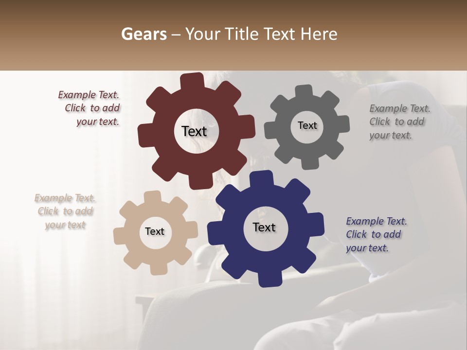 Woman Old Coastal PowerPoint Template