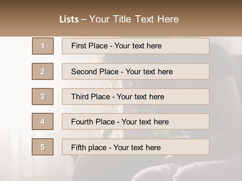 Woman Old Coastal PowerPoint Template
