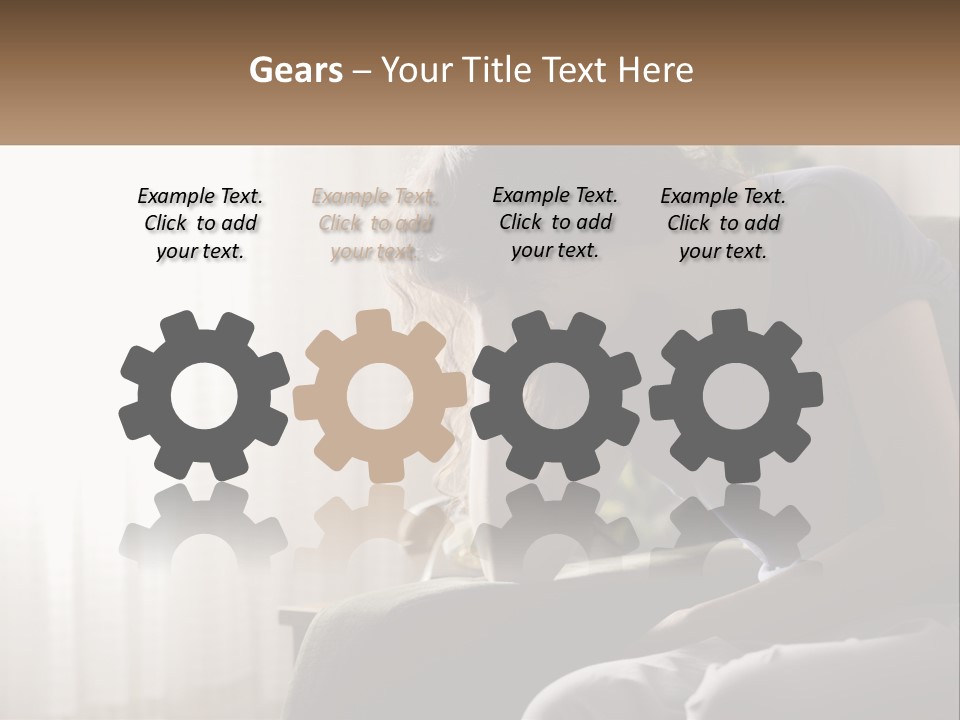 Woman Old Coastal PowerPoint Template