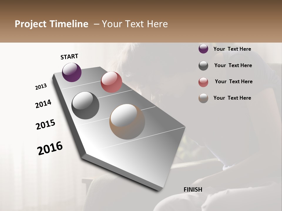 Woman Old Coastal PowerPoint Template