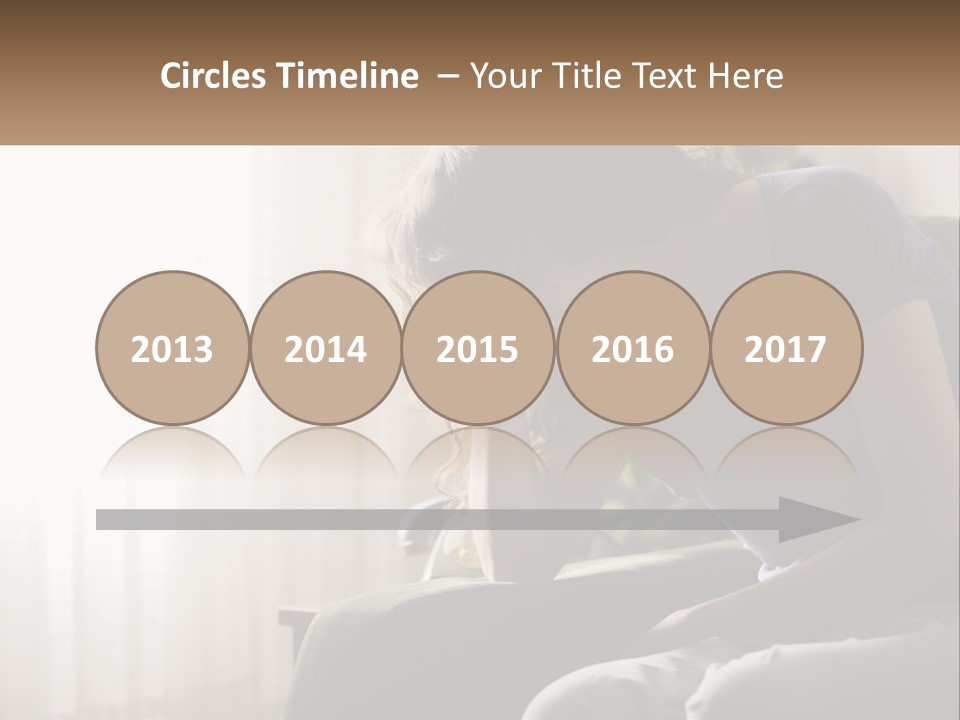 Woman Old Coastal PowerPoint Template