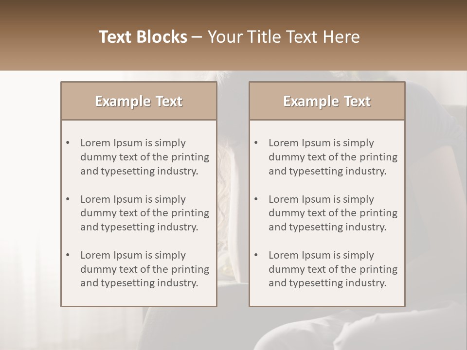 Woman Old Coastal PowerPoint Template