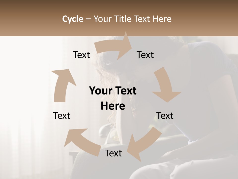 Woman Old Coastal PowerPoint Template