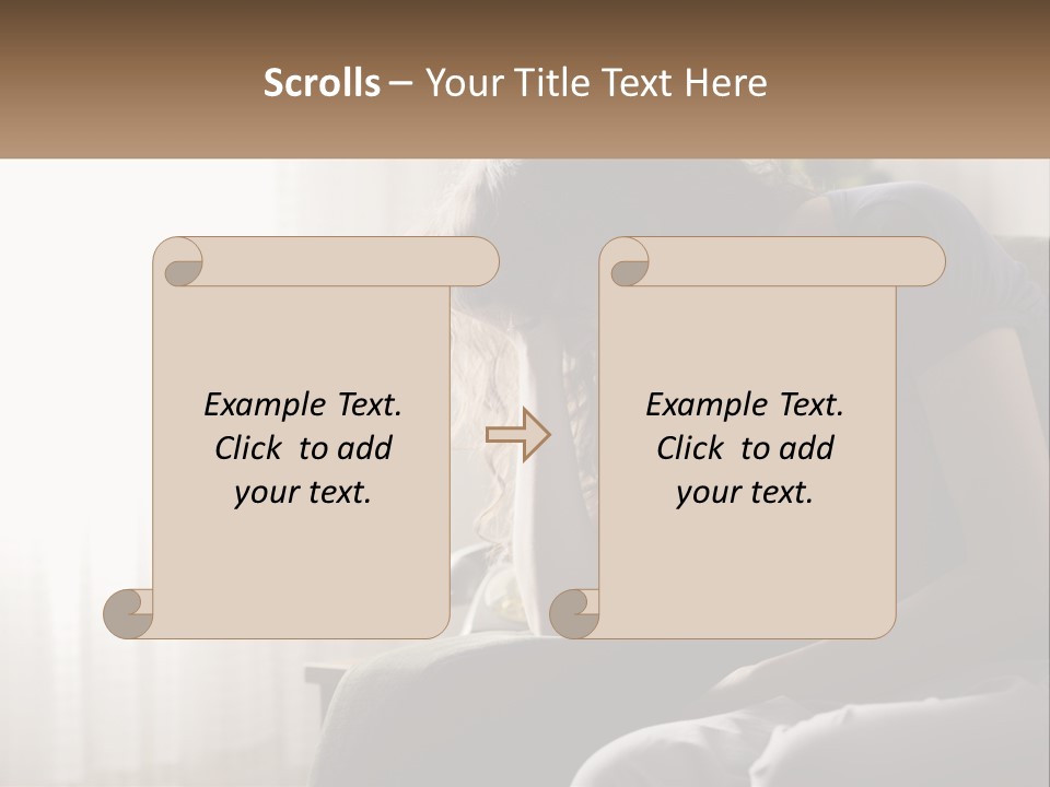 Woman Old Coastal PowerPoint Template