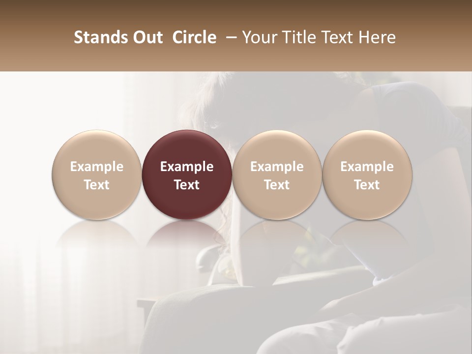 Woman Old Coastal PowerPoint Template