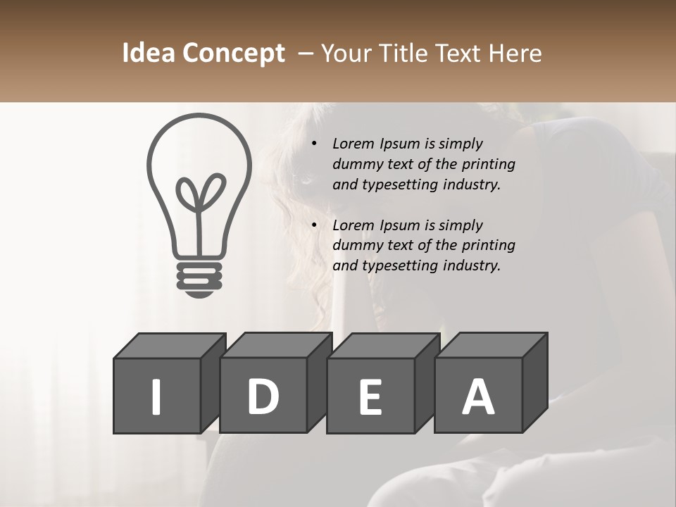 Woman Old Coastal PowerPoint Template