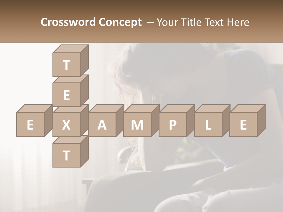 Woman Old Coastal PowerPoint Template