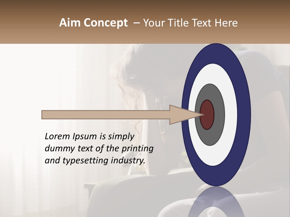 Woman Old Coastal PowerPoint Template