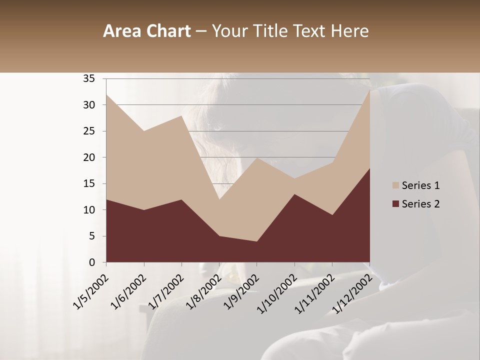 Woman Old Coastal PowerPoint Template
