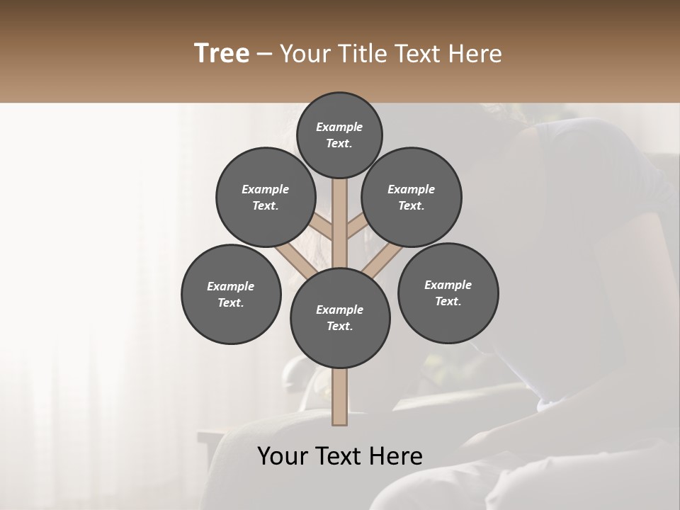 Woman Old Coastal PowerPoint Template