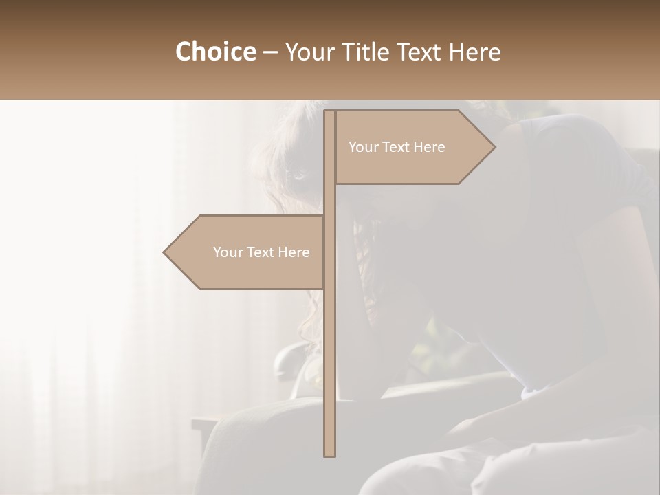 Woman Old Coastal PowerPoint Template