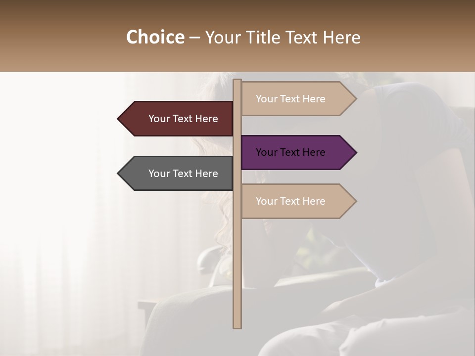 Woman Old Coastal PowerPoint Template