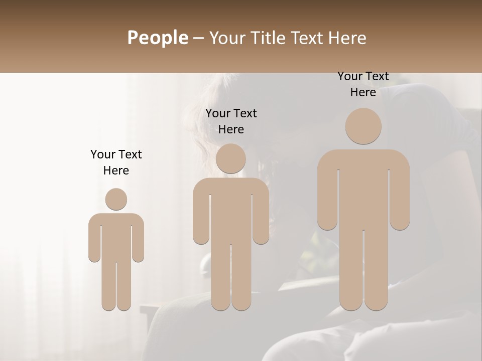 Woman Old Coastal PowerPoint Template