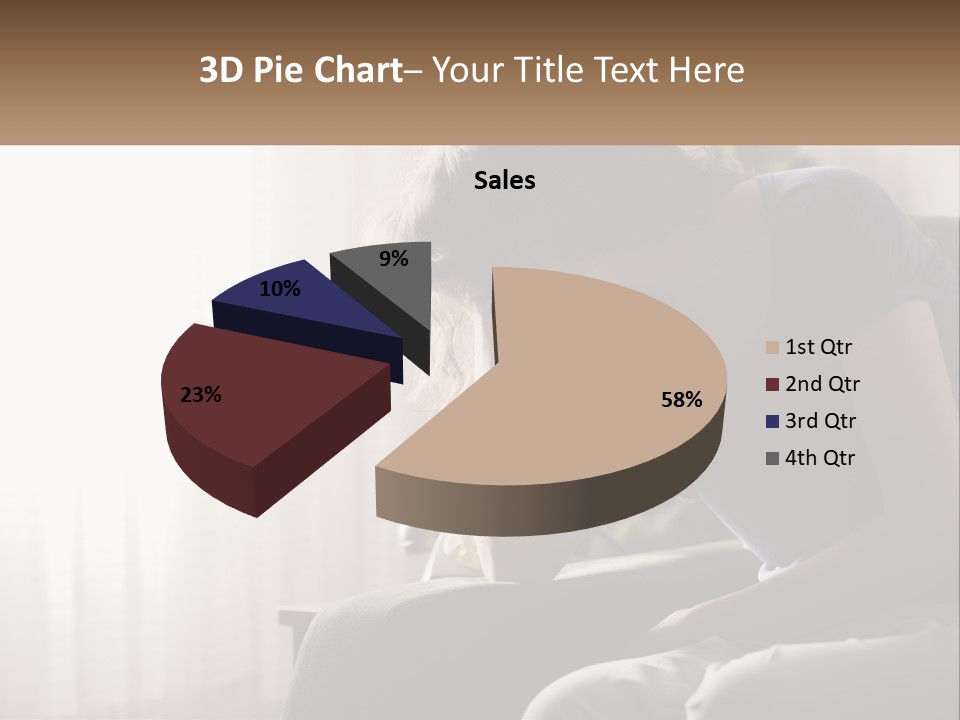 Woman Old Coastal PowerPoint Template