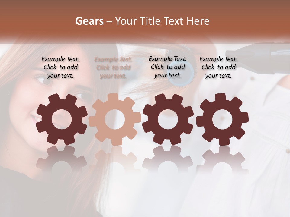 Standing Family Parent PowerPoint Template