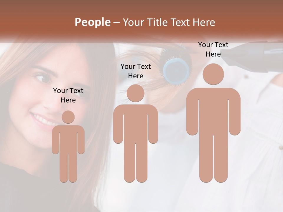 Standing Family Parent PowerPoint Template