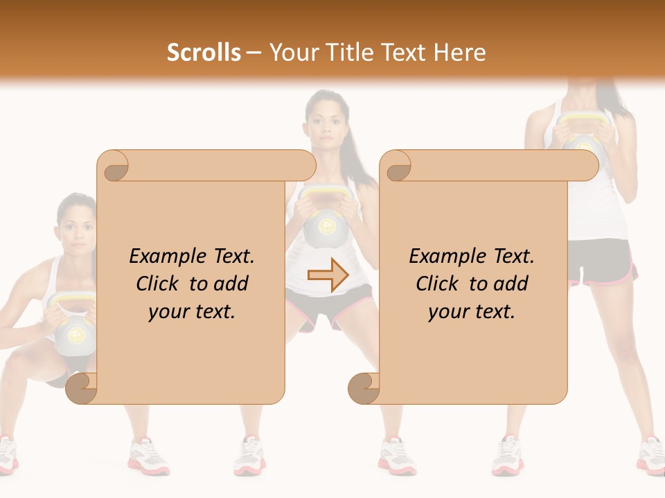 Daughter Peaceful Caucasian PowerPoint Template