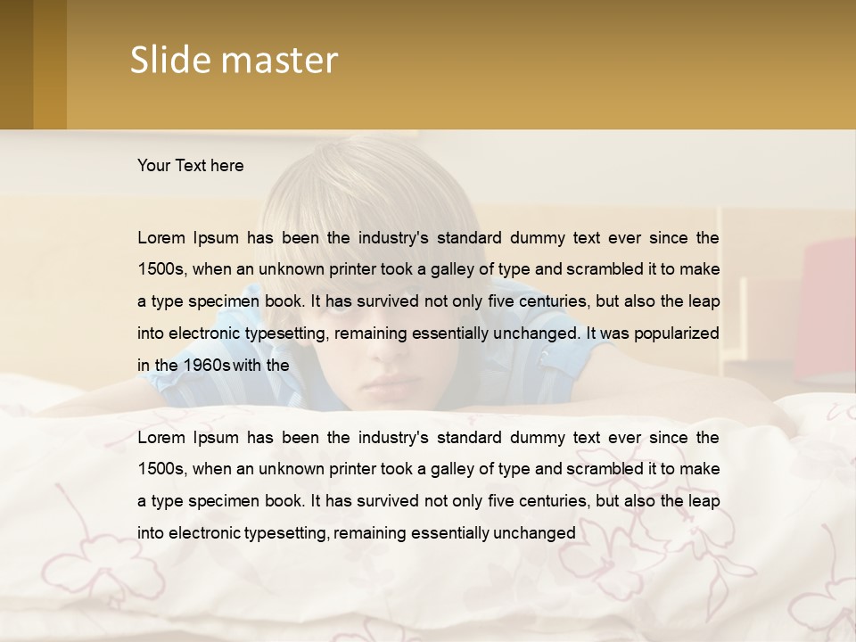 Retired Wave Pensioner PowerPoint Template