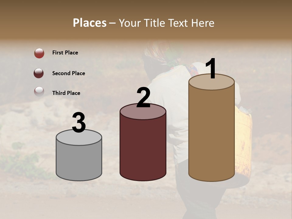 Sunset Coastal Caucasian PowerPoint Template