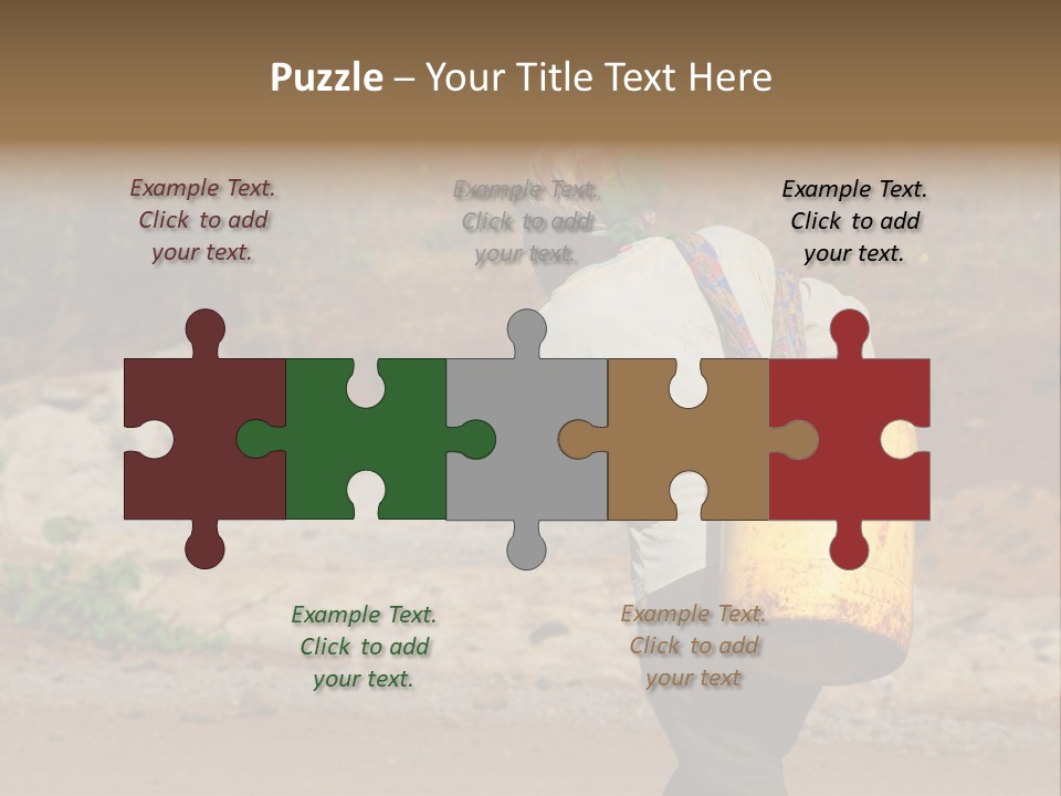 Sunset Coastal Caucasian PowerPoint Template