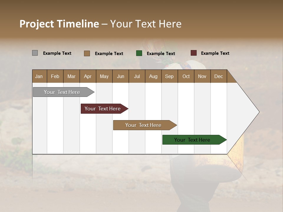 Sunset Coastal Caucasian PowerPoint Template
