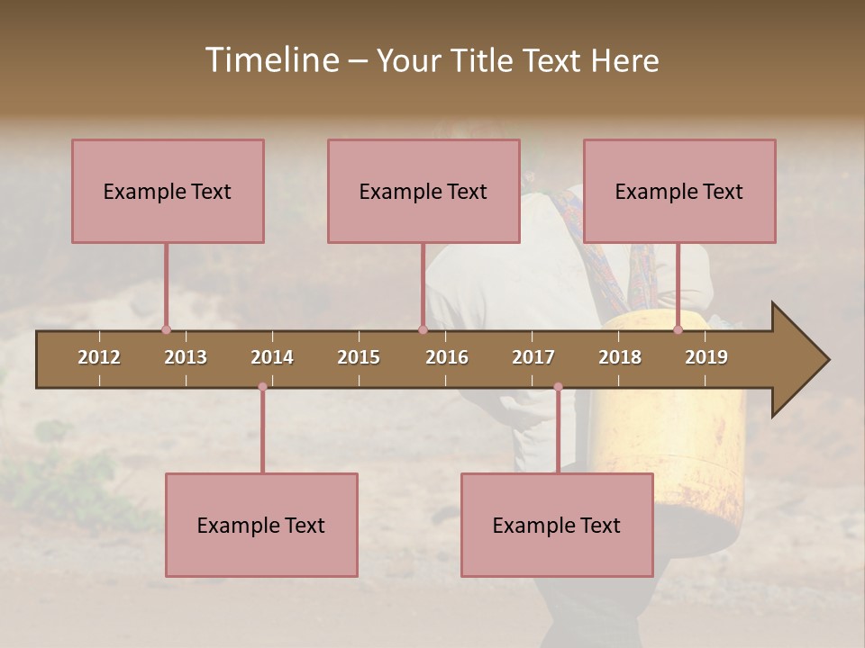 Sunset Coastal Caucasian PowerPoint Template