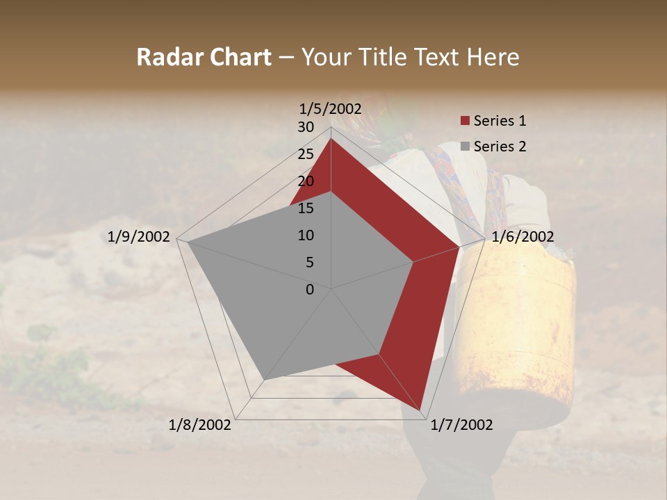Sunset Coastal Caucasian PowerPoint Template