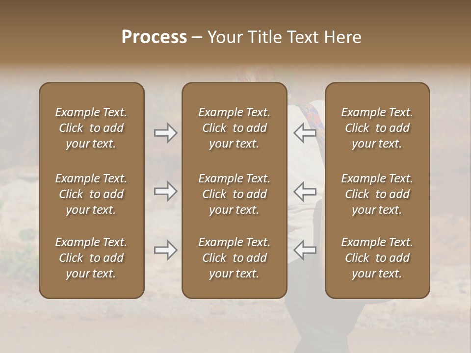 Sunset Coastal Caucasian PowerPoint Template