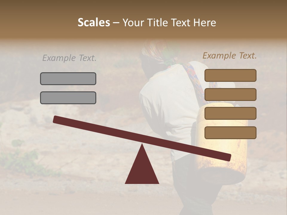 Sunset Coastal Caucasian PowerPoint Template