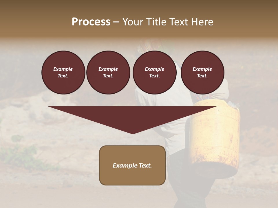 Sunset Coastal Caucasian PowerPoint Template