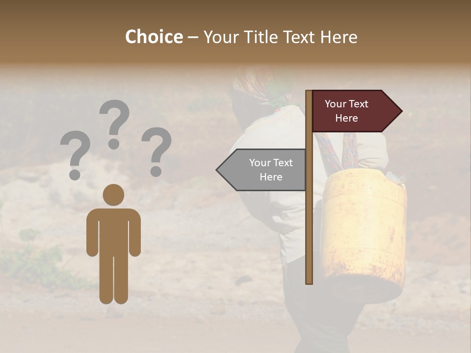 Sunset Coastal Caucasian PowerPoint Template