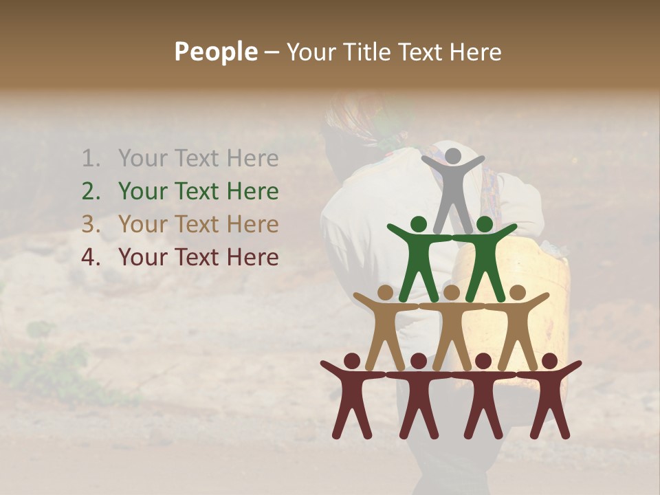 Sunset Coastal Caucasian PowerPoint Template