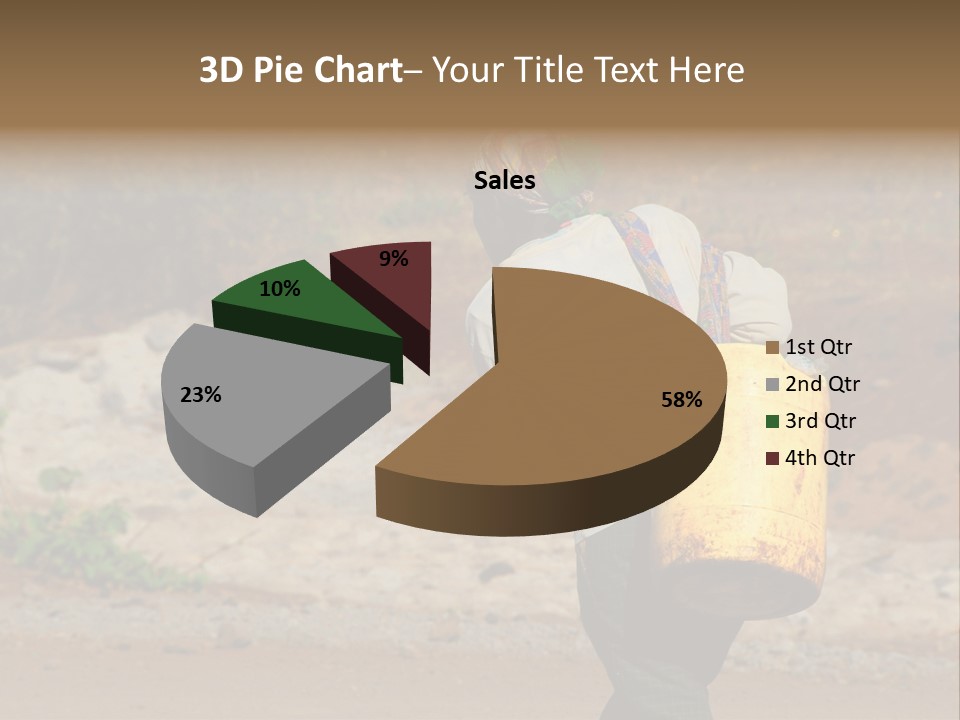 Sunset Coastal Caucasian PowerPoint Template