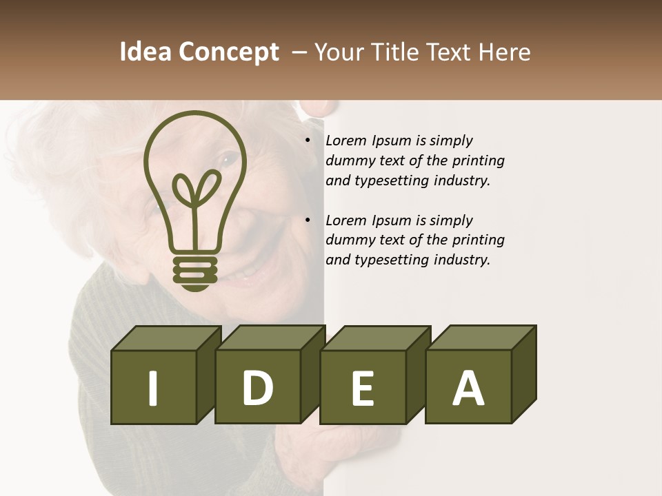 Coast Portrait Peaceful PowerPoint Template