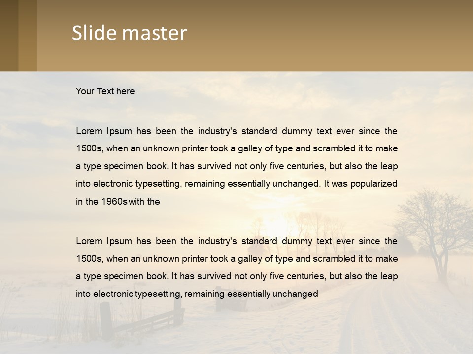 Sand Lifestyle White PowerPoint Template