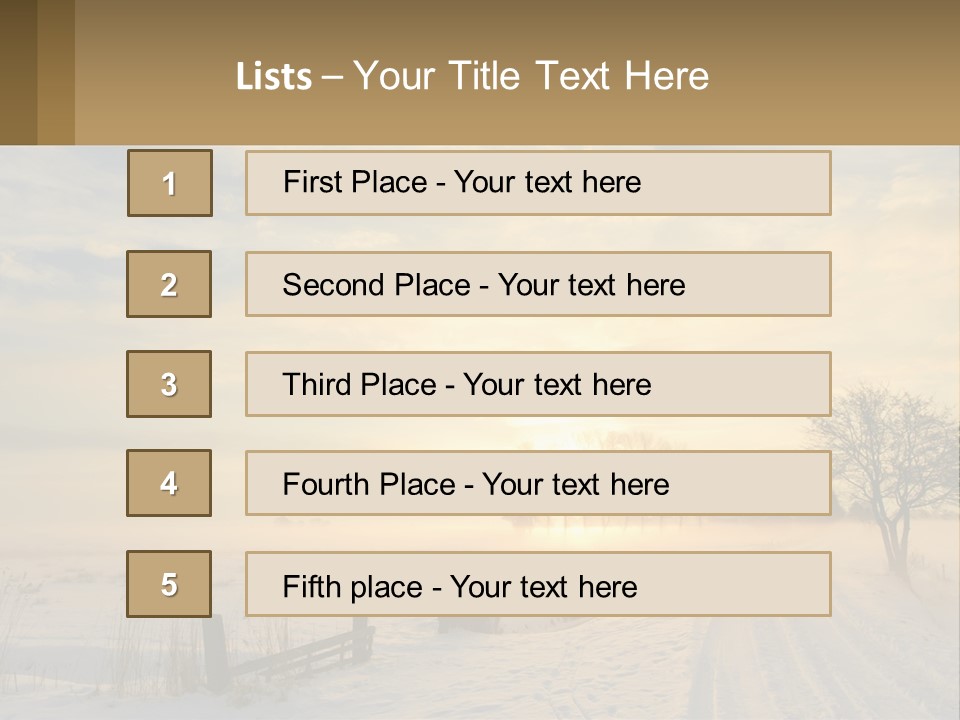 Sand Lifestyle White PowerPoint Template