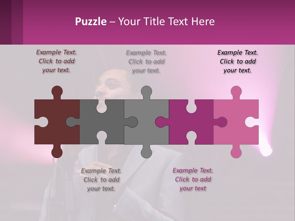 Peaceful Caucasian Family PowerPoint Template